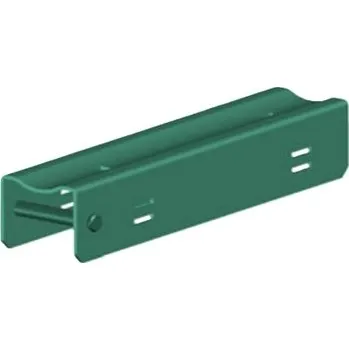 Příslušenství pro plot Držák podhrabové desky 200x40 mm, na kulatý sloupek, ZN+PVC mechová zelená