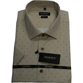 Pánská košile Pánská košile s krátkým rukávem - střih SLIM - vzor F872 - 45