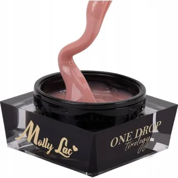 Přípravek na nehty Molly Lac stavební gel s tixotropií HOT LATTE 5g