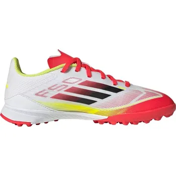 Kopačky Chlapecké fotbalové kopačky turfy ADIDAS-F50 League Jr TF cloud white/core black/solar yellow Bílá 38 2/3
