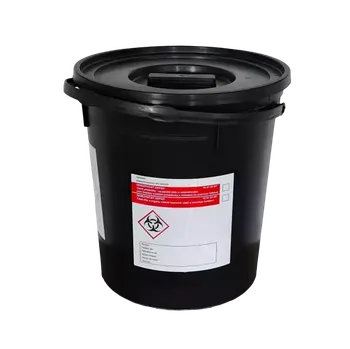 Odpadkový koš NÁDOBA NA MEDICINÁLNÍ ODPAD 20 L ČERNÁ VČETNĚ UZÁVĚRU 316/337 MM