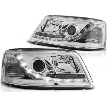 Přední světlomet PŘEDNÍ SVĚTLA VOLKSWAGEN VW T5, 2003-2009, LED DAYLIGHT, CHROM (LPVW18)