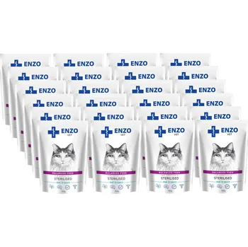 Krmivo pro kočku ENZO VET Sterilised s telecím masem v omáčce 24x100g