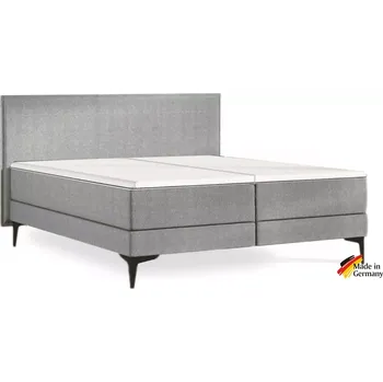 Postel Šedá kontinentální postel Emma Elite boxspring Komfort 200x180