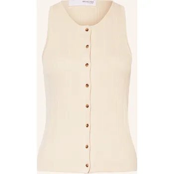 Selected Femme Dámský Pletený Top, krémová, 38