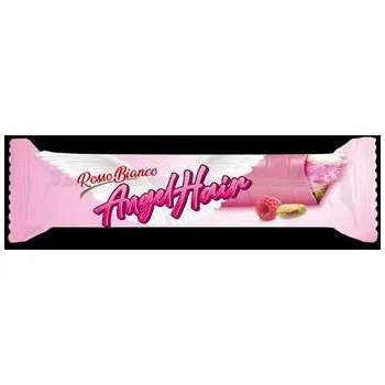 Čokoládová tyčinka ROSSO BIANCO Angel Hair - tyčinka s pistáciovou pěnou,cukrovou vatou a polevou 45g (12)