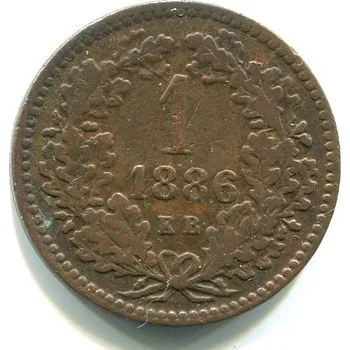 František Josef I. 1 Kreuzer 1886/KB.