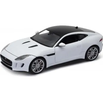 autíčko Model auta Welly Jaguar F-type Coupe (bílá) 1:24