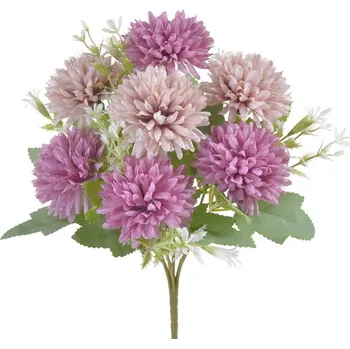 umělá květina Buket chryzantém - mix růžová