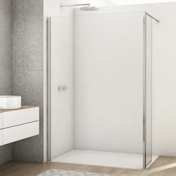 Ronal DIVERA D22WI2 Walk-In Pevná stěna samostatná 120 cm Šířka: 1200 mm, Profil: Aluchrom, Sklo: Hladké čiré