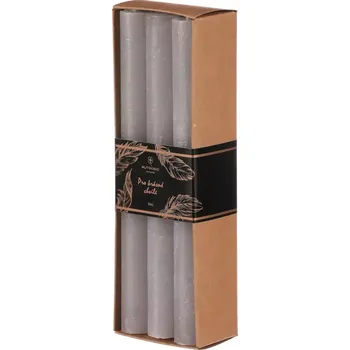 Svíčka Svíčka SVT500 GREY - šedá (6 ks) - SLEVA 3% s kodem radost25