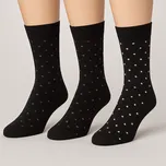 Basile - Italské pánské bavlněné ponožky business Pois - 3 páry - 3 páry/bílo-šedá, černá, modrá