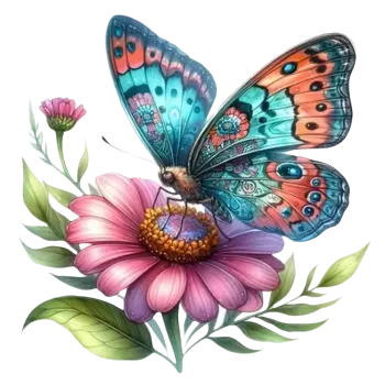 samolepka Samolepky - barevní motýli III (sada 5 ks)