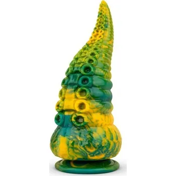 Dildo MYTHICAL MATES - Tentacle Delight Green & Yellow
