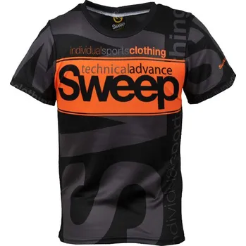 Dívčí tričko SWEEP SKTS002 černá/oranžová 128
