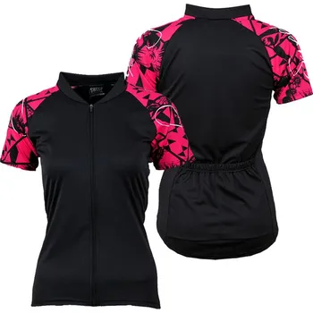 cyklistický dres SWEEP D060 CLASIC CYKLO černá/růžová XS