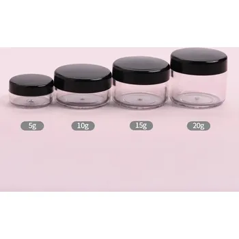 Oční stíny Malá plastová krabička na make up a oční stíny | cestovní obal, kosmetická dóza 1 ks - černý , 5 g