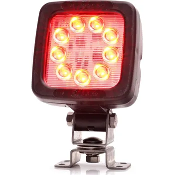 Osvětlení automobilu Svítilna pracovní WAS W81 LED diodová, 12-24 V, červené světlo