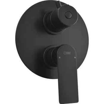 RAV Slezák Nil Podomítková baterie s přepínačem, 3 výstupy - černá mat NL187.3CMAT