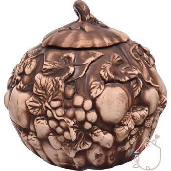 Dóza na potraviny Dýně z keramiky dóza s plastickým vzorem