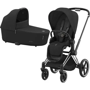 Kočárek Kočárek Cybex Priam Chrome Black Set 2v1 včetně korby - Sepia Black