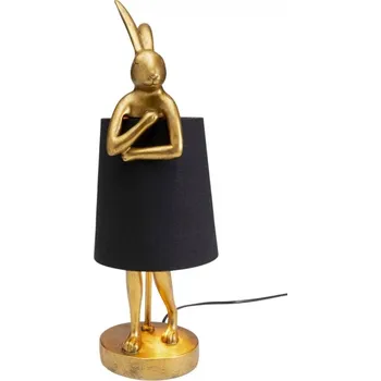 Lampička KARE Design Stolní lampa Animal Rabbit zlatá/černá 50cm