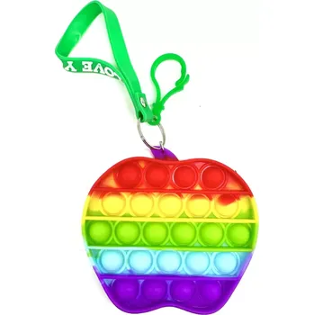 POP IT Pop It- klíčenka s poutkem Rainbow Jablko