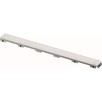 sprchový žlab TECE Drainline Skleněný rošt 90 cm, saténová bílá 600993