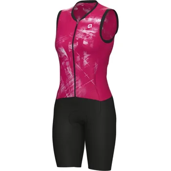 Cyklistická bunda ALÉ Cyklistická kombinéza - MIRROR PRAGMA - červená/bílá/černá