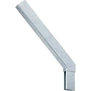 Příslušenství pro plot Prodloužení (šikmé 45°) hranatého plotového sloupku 60x40 mm, žárové zinkování