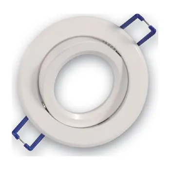 Lampička Fabas 6648-00-050 Narka, kulatá bodovka z hliníku v bílé úpravě, max 1x50W, prům 8,2cm