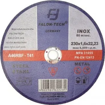 Řezný kotouč Řezný kotouč na kov 230 x 1.6 x 22.23 mm FTMC23016