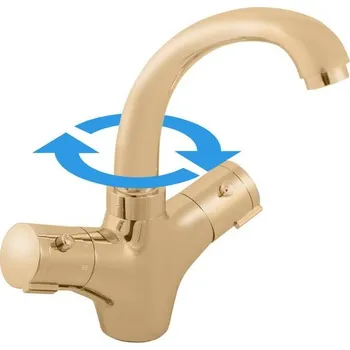 RAV Slezák Umyvadlová termostatická baterie, zlatá lesk TRM26.0Z