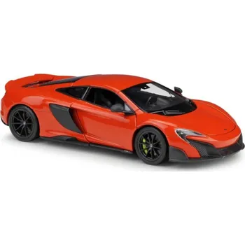 autíčko Kovový model auta Welly McLaren 675 LT (oranžová) 1:24