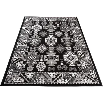 Koberec Moderní koberec Eufrat - orientální 3 - černý Rozměr koberce: 140x200 cm