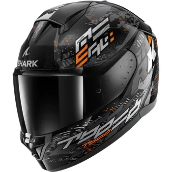 Helma na motorku Integrální helma Ridill 2 Molokai (černá, šedá, oranžová), vel. 2XL