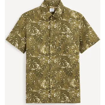 Pánská košile Celio Vzorovaná košile Daprinti 1123252 Khaki M