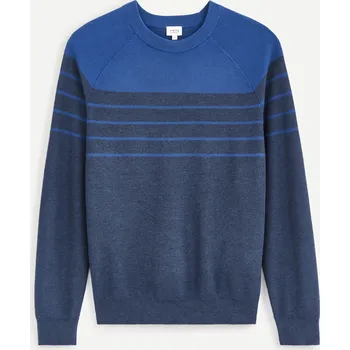 Pánský svetr Celio Bavlněný svetr Depicray 1120705 Tmavě modrá S