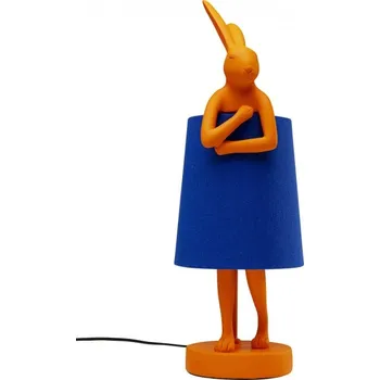 Lampička KARE Design Stolní lampa Animal Rabbit - oranžová/modrá, 50cm