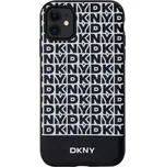 Kryt DKNY Repeat pro Apple iPhone Xr / 11 - umělá kůže - černý / bílý