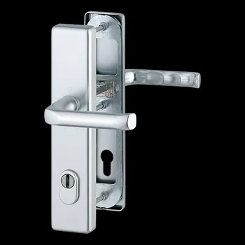 Bezpečnostní kování Hoppe London s překrytkou Provedení: klika/klika, Povrch: elox stříbrný - F1