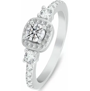 Prsten Brilio Silver Oslnivý stříbrný prsten s kubickými zirkony RI148W 54 mm + 2 měsíce na vrácení zboží