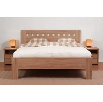 Postel BMB Postel Ella Mosaic ostrá - imitace dřeva Dekor: Dub šedý, Rozměr: 90 x 200 cm