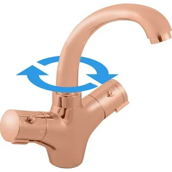 RAV Slezák Umyvadlová termostatická baterie, lesklé růžové zlato TRM26.0ZRL