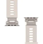 Řemínek TACTICAL Tough pro Apple Watch Ultra 49mm / 45mm / 44mm / 42mm - fluor elastomer - béžový