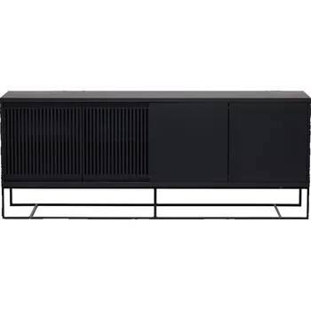 Komoda Černá nízká komoda v dekoru dubu 188x75 cm Ende – Woodman ID_1535822