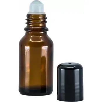 Bewit Kulička roll-on skleněná pro lahvičky GL 18 S černým plastovým uzávěrem, vyšším (Doplněk)