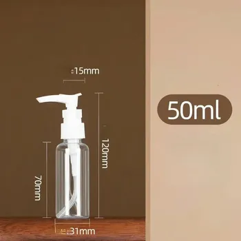 Dávkovač mýdla Plastová lahvička s pumpičkovým dávkovačem | koupelové doplňky - Transparentní 50ml