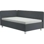 Čalouněná válenda s úložným prostorem a matrací EMILE 110x200 cm šedá