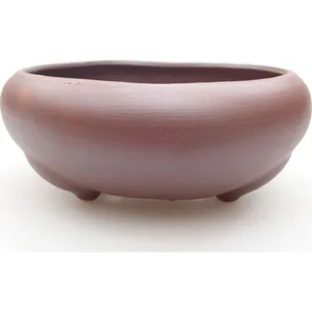 Květináč Keramická bonsai miska 14 x 14 x 6,5 cm kovová